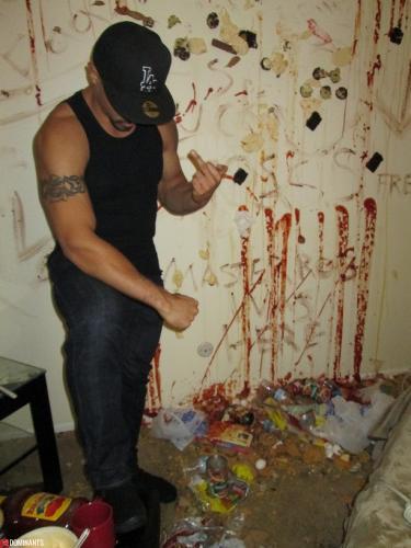 MasterRob trashing a fag's home6