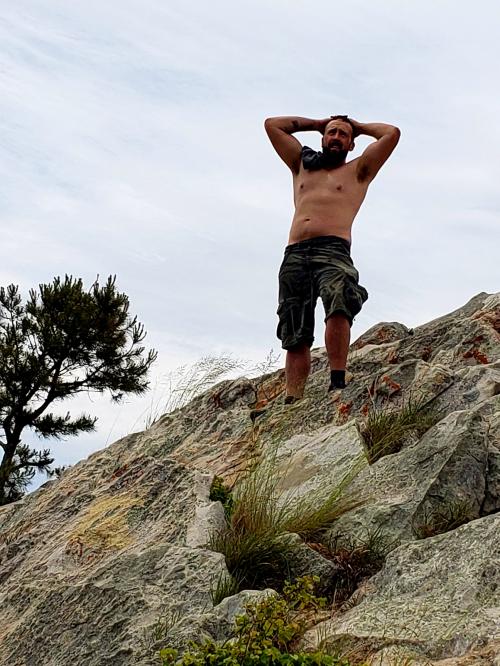 resized on the mountain staring