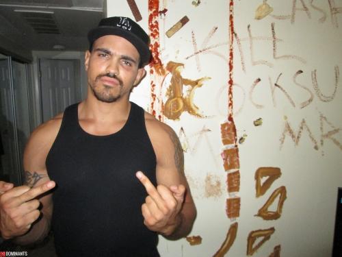 MasterRob trashing a fag's home5