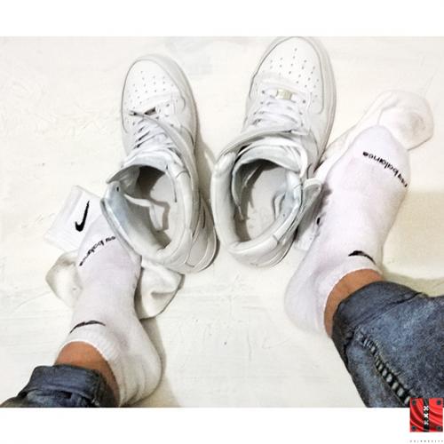 sneakers and socks