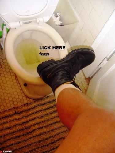 LICK HERE fags