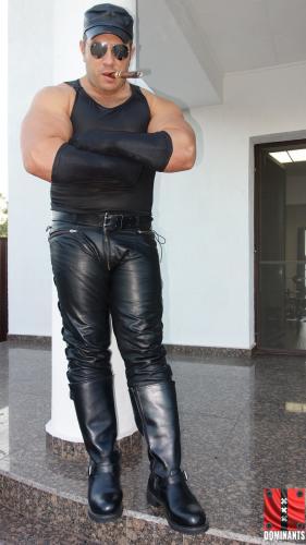 Powerful Leather Mu$$cle Mas$ter