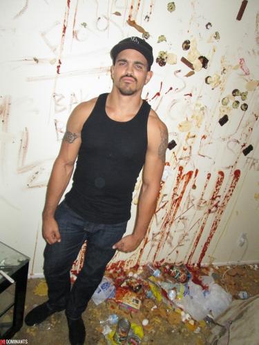 MasterRob trashing a fag's home2